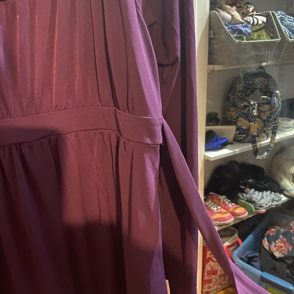 🌺 3/$15 Purple Long Sleeve Maternity Blouse - Picture 2 of 3